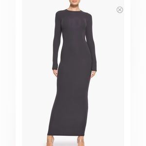 Skims Fits Everybody Long Sleeve Crewneck Dress Size M